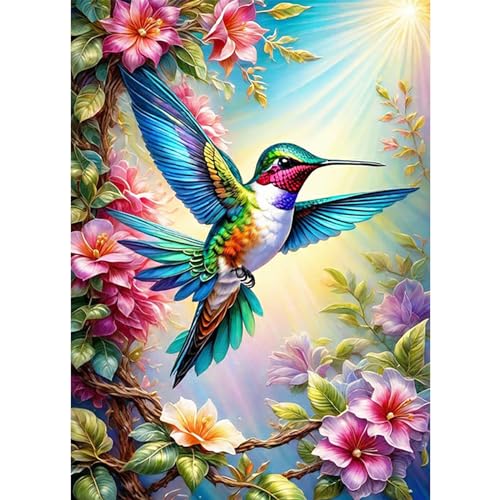 AIRDEA 5D Schöner bunter Kolibri Diamond Painting Erwachsene, DIY Diamond Painting Bilder Erwachsene, Diamantmalerei Bastel Set Nach Zahlen Heimdekor Geschenk 30x40cm AIRDEA 5D Schöner bunter Kolibri Diamond Painting Erwachsene, DIY Diamond Painting Bilder Erwachsene, Diamantmalerei Bastel Set Nach Zahlen Heimdekor Geschenk 30x40cm von AIRDEA