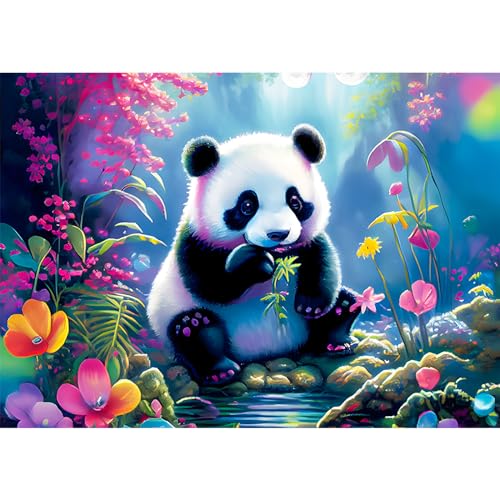 AIRDEA Niedlicher Baby Panda Diamond Painting Set für Erwachsene, Diamond Painting Kits, 5D Diamant Malerei Set, DIY Diamantmalerei Basteln Bilder Arts als Geschenk für Home Wand Décor 40x30cm AIRDEA Niedlicher Baby Panda Diamond Painting Set für Erwachsene, Diamond Painting Kits, 5D Diamant Malerei Set, DIY Diamantmalerei Basteln Bilder Arts als Geschenk für Home Wand Décor 40x30cm von AIRDEA