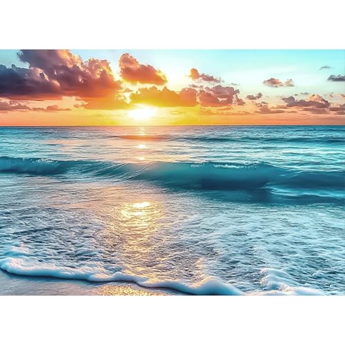 AIRDEA Strand Ozean Diamond Painting Erwachsene, DIY 5D Sonnenuntergang Diamant Painting Bilder, Bastelset Erwachsene Frauen als Haus Wanddeko 40x30 cm AIRDEA Strand Ozean Diamond Painting Erwachsene, DIY 5D Sonnenuntergang Diamant Painting Bilder, Bastelset Erwachsene Frauen als Haus Wanddeko 40x30 cm von AIRDEA