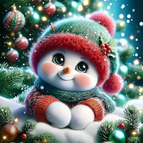 AIRDEA Weihnachtsschneemann Diamond Painting Erwachsene, niedlicher Schneemann Diamant Painting Bilder, DIY 5D Bastelset Erwachsene Frauen als Haus Wanddeko 30x30 cm AIRDEA Weihnachtsschneemann Diamond Painting Erwachsene, niedlicher Schneemann Diamant Painting Bilder, DIY 5D Bastelset Erwachsene Frauen als Haus Wanddeko 30x30 cm von AIRDEA