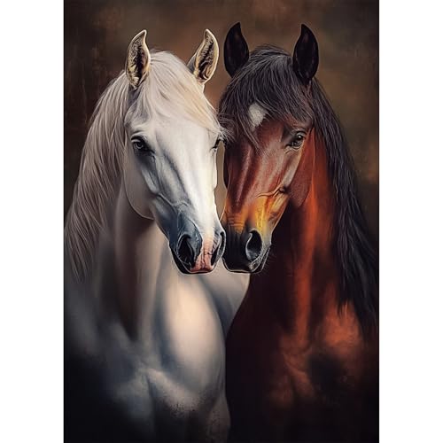 AIRDEA Romantische Pferde Diamond Painting Erwachsene, DIY 5D Pferd Diamant Painting Bilder, Bastelset Erwachsene Frauen als Haus Wanddeko 30x40 cm AIRDEA Romantische Pferde Diamond Painting Erwachsene, DIY 5D Pferd Diamant Painting Bilder, Bastelset Erwachsene Frauen als Haus Wanddeko 30x40 cm von AIRDEA