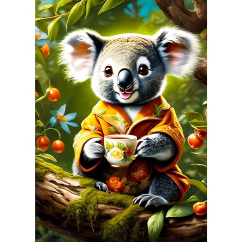 AIRDEA Wunderschöner Koalabär Diamond Painting Kits für Erwachsene, DIY 5D Diamond Art Paint mit runden Diamond, Full Drill Gem Art Painting Kit für Home Wall Decor Geschenke 30x40cm AIRDEA Wunderschöner Koalabär Diamond Painting Kits für Erwachsene, DIY 5D Diamond Art Paint mit runden Diamond, Full Drill Gem Art Painting Kit für Home Wall Decor Geschenke 30x40cm von AIRDEA