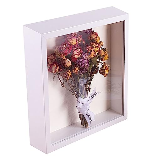 AIRFUL 3D Weißer Bilderrahmen zum Befüllen,24cm*28cm Innerer Rahmen,Moderner dekorativer Fotorahmen aus Holz,Tief Objektrahmen BefüLlen fur Blumen,Geeignet fur Deko Wand,Schreibtisch,Geschenk AIRFUL 3D Weißer Bilderrahmen zum Befüllen,24cm*28cm Innerer Rahmen,Moderner dekorativer Fotorahmen aus Holz,Tief Objektrahmen BefüLlen fur Blumen,Geeignet fur Deko Wand,Schreibtisch,Geschenk von AIRFUL
