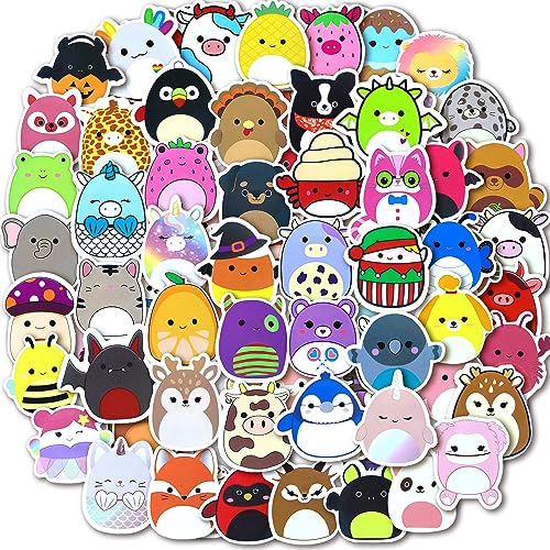 Aufkleber Kinder 100 Stück Kawaii Cute Tiere Sticker Set, Wasserdichte Vinyl Sticker für Journal Scrapbook Laptop Skateboard Koffer Handy Tagebuch Trinkflaschen Macbook Notizbuch Scooter Roller etc von AIRNOGO