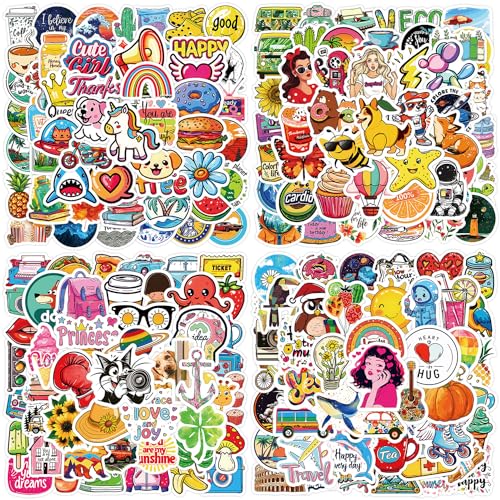 Aufkleber 200 Stück Cute Kawaii Sticker Set, Sticker kinder Erwachsene Teenager, Wasserdichte Vinyl Sticker, Sticker für Scrapbook Kindle Laptop Trinkflasche Skateboard Journal Macbook Handy Ipad usw Aufkleber 200 Stück Cute Kawaii Sticker Set, Sticker kinder Erwachsene Teenager, Wasserdichte Vinyl Sticker, Sticker für Scrapbook Kindle Laptop Trinkflasche Skateboard Journal Macbook Handy Ipad usw von AIRNOGO