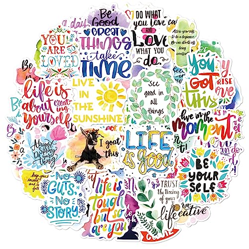 Sticker Sprüche 100 Pcs Motivationssticker, Positive Affirmationen Inspirierende Motivation Sprüche Aufkleber, Wasserfeste Vinyl Sticker für Laptop Scrapbooking Journaling Skateboard Snowboard usw Sticker Sprüche 100 Pcs Motivationssticker, Positive Affirmationen Inspirierende Motivation Sprüche Aufkleber, Wasserfeste Vinyl Sticker für Laptop Scrapbooking Journaling Skateboard Snowboard usw von AIRNOGO