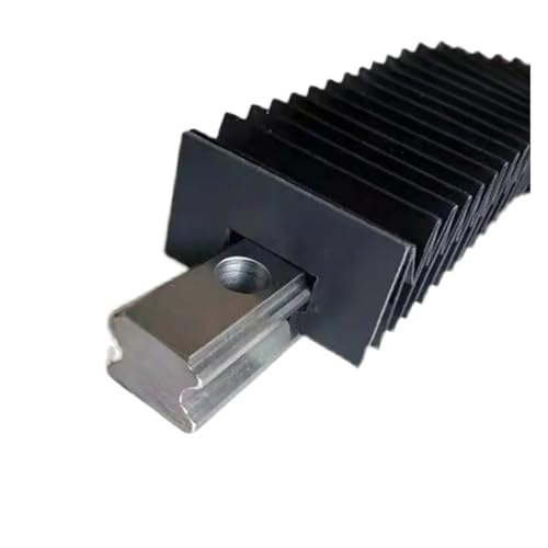AIRUIXI Staubschutzabdeckung CNC-Führungen, Linearführungen, Orgelführung, Staubschutz for HGR15, HGR20, HGR25, HGR30, Linearschienen, Kompressionsverhältnis 10:1(HG25,2800mm) von AIRUIXI