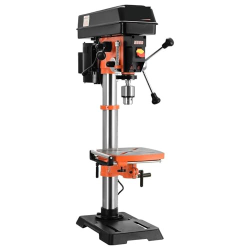 Tischbohrmaschine, 12-Zoll-Tischbohrmaschine mit variabler Geschwindigkeit, Tischbohrmaschine aus Gusseisen, Arbeitstisch mit Arbeitslicht, Tischbohrmaschine Tischbohrmaschine, 12-Zoll-Tischbohrmaschine mit variabler Geschwindigkeit, Tischbohrmaschine aus Gusseisen, Arbeitstisch mit Arbeitslicht, Tischbohrmaschine von AIRYSSFU