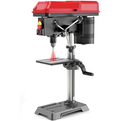 Tischbohrmaschine, 6,2 Ampere 10 Zoll 5-Gang-Tischbohrmaschine mit Ausrichtung und Arbeitslicht Tischbohrmaschine, 6,2 Ampere 10 Zoll 5-Gang-Tischbohrmaschine mit Ausrichtung und Arbeitslicht von AIRYSSFU