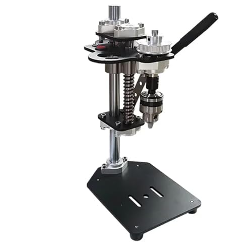 Tischbohrmaschine, Home Kleine Micro Tischbohrmaschine Desktop Mini Tragbare Halterung Desktop AC Präzision DIY Variable Geschwindigkeit Bohrmaschine(Package 5) von AIRYSSFU