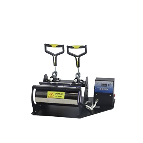 Transferpresse, Thermaltransfer Röstbecher Maschine Kessel Digital heiße Tasse Maschine DIY Thermos Cup 22 cm langer Untersetzer Doppelgriff Heiße Tasse Maschine von AIRYSSFU