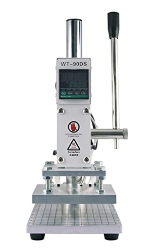 Transferpresse, WT-90DS. Manuelle digitale Wärmepressemaschine 30 0w PVC. Lederkartenbuch Holz benutzerdefinierte Logoprägung heiße Folienstempelmaschine(10x13 no holder) von AIRYSSFU
