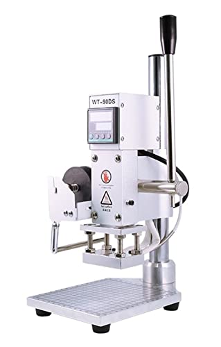 Transferpresse, WT-90DS. Manuelle digitale Wärmepressemaschine 30 0w PVC. Lederkartenbuch Holz benutzerdefinierte Logoprägung heiße Folienstempelmaschine(5x7 with holder) von AIRYSSFU