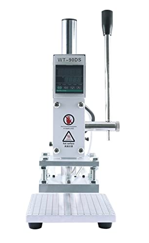 Transferpresse, WT-90DS. Manuelle digitale Wärmepressemaschine 30 0w PVC. Lederkartenbuch Holz benutzerdefinierte Logoprägung heiße Folienstempelmaschine(8x10 no holder) von AIRYSSFU