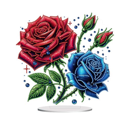 AISEN 5D DIY Diamond Painting Blumen Blumenstrauß Ornament, Diamant Malerei Tischdeko Vase, Diamant Painting Tisch Deko, Malen nach Zahlen Geschenk (22) von AISEN