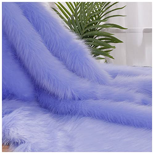AITAF Lila Kunstfell Band Kunstpelz Fellstoff, Zotteligen Pelz Stoff Schnitte Flauschige Pelz Patches ideal zum Basteln, Nähen, Dekorieren Plüsch Trim Stoffrolle, 50x180cm(Purple) von AITAF