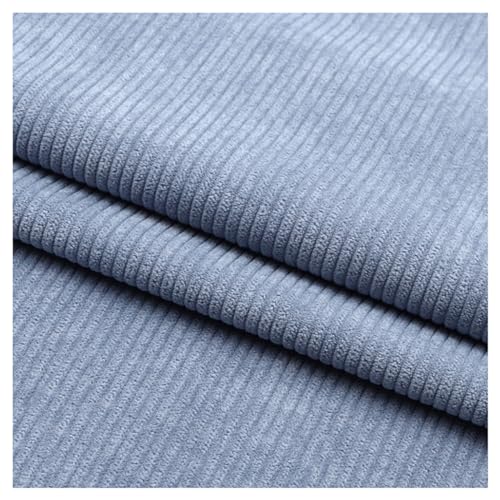 Kord-Stoff DIY-Nähmaterialien Cord-Stoff Weich 8 Dochte Quilting-Stoff Rippcord für Kleidung, Kleid, Hose, Kostüm, Sofa, Überwürfe, Kopfkissenbezug, 50X155cm(Color:Light Blue 2) von AITAF