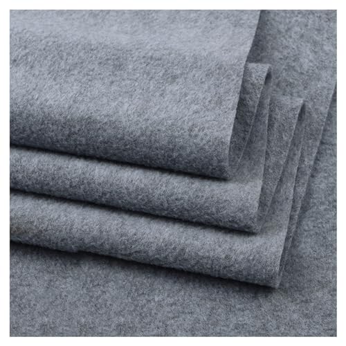 Polar-Fleece-Stoff Material, 160cm Breite, Anti-Pill Polar Fleece, Weicher, Warmer, Waschbarer Stoff, zum Nähen von Überwürfen, Decken, Futterstoffen, Haustierbetten, 50x160cm (Color : Grey) von AITAF