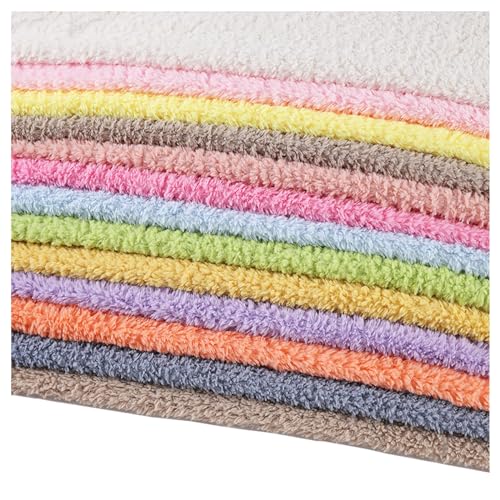 Sherpa Kunstpelz Stoff Hohe Dichte Fleece Imitat Polsterstoff Weicher Plüsch Fleece Kunstfell Langfloriger Gelockter Stoff für Decken, Überwürfe, Kissen, Kissenbezüge, 50x160cm (Color : Green 6) von AITAF