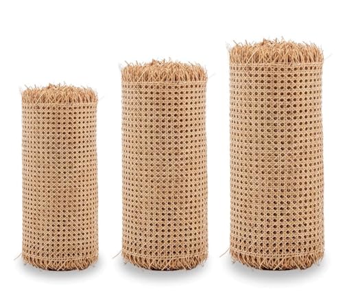 Wiener Geflecht Naturmaterial Rattan Gurtband Cane Webbing Rattan Roll Wasserdicht Wiener Geflecht Meterware Für DIY Projekte, Bastelprojekte, Heimdekoration (Size : 0.6m x 1m) von AITAF