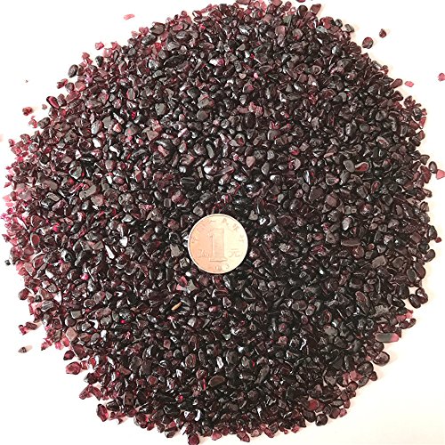 AITELEI 1 lb Natürliche Granat Crushed Stone Healing Reiki Kristall Unregelmäßige Geformte Steine Schmuckherstellung Dekoration von AITELEI