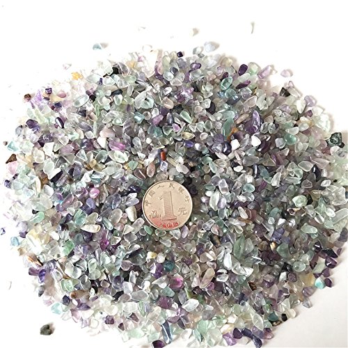 1 lb Natürlicher Fluorit Kristall Crushed Stone Healing Reiki Kristall Unregelmäßige Shaped Stones Schmuckherstellung Dekoration 1 lb Natürlicher Fluorit Kristall Crushed Stone Healing Reiki Kristall Unregelmäßige Shaped Stones Schmuckherstellung Dekoration von AITELEI