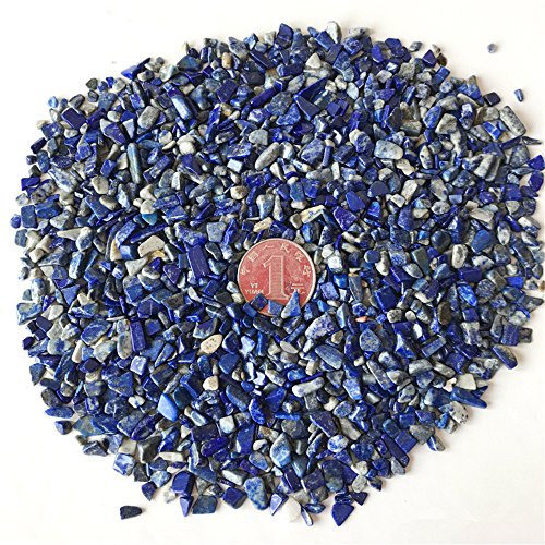AITELEI 1 lb natürliche Lapis Lazuli zerkleinerte Stein Healing Reiki Kristall unregelmäßige geformte Steine Schmuck Machen Heimtextilien von AITELEI