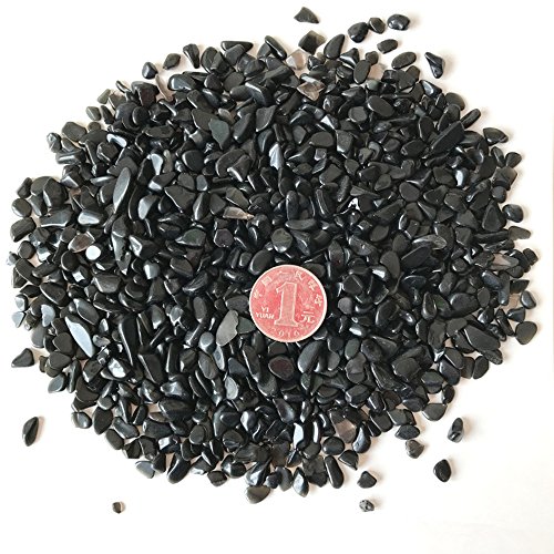 AITELEI 1 lb natürliche Obsidian Achat getrommelt Chips zerkleinerte Stein Healing Reiki Kristall unregelmäßige geformte Steine Schmuck Machen Heimtextilien von AITELEI