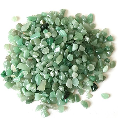 AITELEI 1 lb natürliche grüne Aventurin zerkleinerte Stein Healing Reiki Kristall unregelmäßige geformte Steine Schmuck Machen Heimtextilien von AITELEI