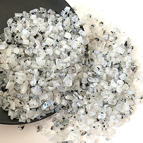 AITELEI 1 lb natürliche weiße Mondstein getrommelt Chips zerdrückten Stein Healing Reiki Kristall unregelmäßige geformte Steine Schmuck Machen Heimtextilien AITELEI 1 lb natürliche weiße Mondstein getrommelt Chips zerdrückten Stein Healing Reiki Kristall unregelmäßige geformte Steine Schmuck Machen Heimtextilien von AITELEI