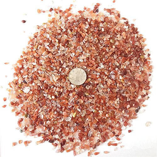 AITELEI 1 lb natürlichen roten Kristall getrommelt Chips zerkleinerte Stein Healing Reiki Kristall unregelmäßige geformte Steine Schmuck Machen Heimtextilien von AITELEI