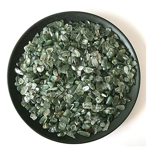 AITELEI 1 lb natürlichen Grünes Haar Kristall getrommelt Chips zerkleinerte Stein Healing Reiki Kristall unregelmäßige geformte Steine Schmuck Machen Heimtextilien (Green Hair Crystal) von AITELEI