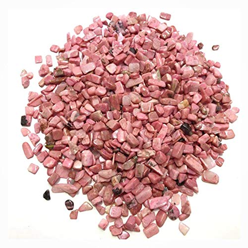 AITELEI 1 lb natürlichen Rose Kristall getrommelt Chips zerkleinerte Stein Healing Reiki Kristall unregelmäßige geformte Steine Schmuck Machen Heimtextilien (Rose) von AITELEI