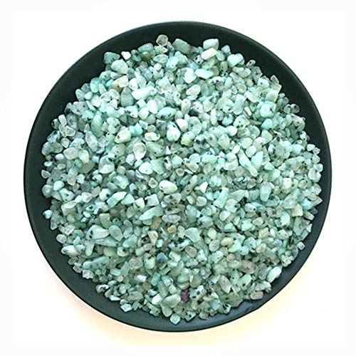 AITELEI 1 lb natürlichen TI Anshan Blau Kristall getrommelt Chips zerkleinerte Stein Healing Reiki Kristall unregelmäßige geformte Steine Schmuck Machen Heimtextilien (Tianshanlan) von AITELEI