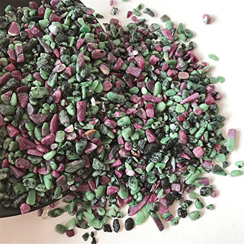 AITELEI 1 lb natur tumbled chips schotter healing reiki kristall unregelmäßig geformte steine schmuckherstellung home decoration rubin in fuchsite AITELEI 1 lb natur tumbled chips schotter healing reiki kristall unregelmäßig geformte steine schmuckherstellung home decoration rubin in fuchsite von AITELEI