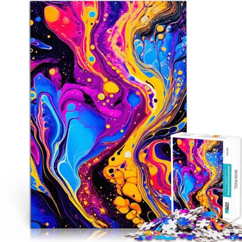 Teenager 1000-teiliges Puzzle Stressabbau – Staycation – Zeit totschlagen Acrylfarbe gießen 5 mit passendem Poster und Quizblatt38x26cm Teenager 1000-teiliges Puzzle Stressabbau – Staycation – Zeit totschlagen Acrylfarbe gießen 5 mit passendem Poster und Quizblatt38x26cm von AITEXI