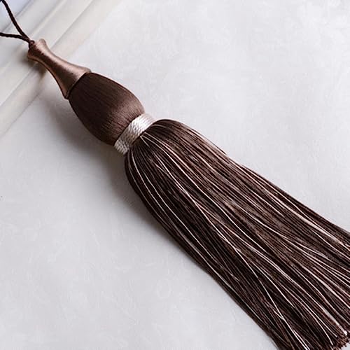 1 Stück Vorhangschnur, kleine Quaste, Fransenbürste, Vorhangzubehör, DIY, Sofa-Dekor, Schlüsselquaste, Heimdekoration, dunkler Kaffee 1 Stück Vorhangschnur, kleine Quaste, Fransenbürste, Vorhangzubehör, DIY, Sofa-Dekor, Schlüsselquaste, Heimdekoration, dunkler Kaffee von AITIHYA