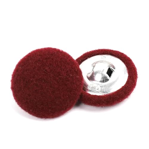 10pcs Metallknöpfe Aluminium -Taste für Kleidung dekorativ, Weinrot, 20mm 10pcs Metallknöpfe Aluminium -Taste für Kleidung dekorativ, Weinrot, 20mm von AITIHYA