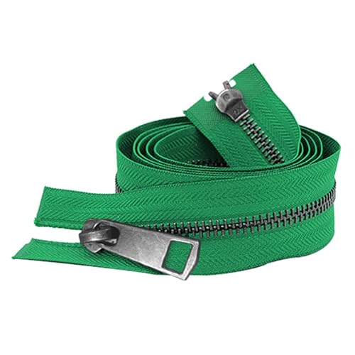 30-80cm 5# Open-End Double Sliders Reißverschluss Metall Reißverschluss, Grün, 80cm 30-80cm 5# Open-End Double Sliders Reißverschluss Metall Reißverschluss, Grün, 80cm von AITIHYA