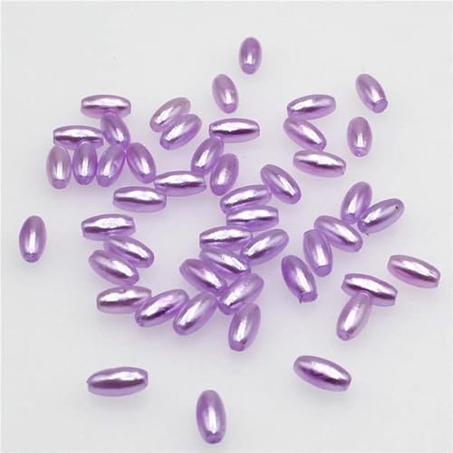 4 x 8 mm 6 x 12 mm gerades Loch, oval, Imitationsperlen, Kunststoff, Abstandhalter, Kugel, Reisperlen für die Schmuckherstellung, Basteln, Dekoration, lila, 6 x 12 mm, 100 Stk 4 x 8 mm 6 x 12 mm gerades Loch, oval, Imitationsperlen, Kunststoff, Abstandhalter, Kugel, Reisperlen für die Schmuckherstellung, Basteln, Dekoration, lila, 6 x 12 mm, 100 Stk von AITIHYA