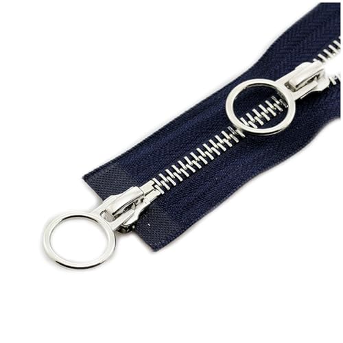 5# 60-150cm Doppelkreis Sliders Reißverschluss Auto Lock Reißverschluss, Navy blau, 70cm 5# 60-150cm Doppelkreis Sliders Reißverschluss Auto Lock Reißverschluss, Navy blau, 70cm von AITIHYA