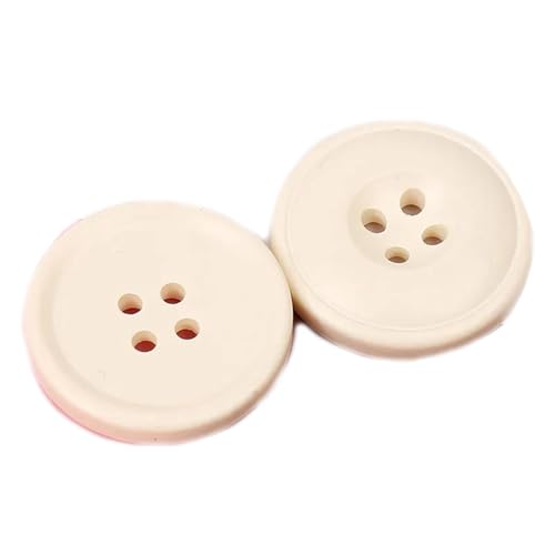 6pcs Harz runde Knöpfe 4 Löcher -Knöpfe für Kleidung dekorativ, Beige, 30mm 6pcs Harz runde Knöpfe 4 Löcher -Knöpfe für Kleidung dekorativ, Beige, 30mm von AITIHYA