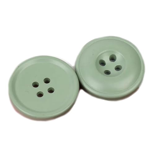 6pcs Harz runde Knöpfe 4 Löcher -Knöpfe für Kleidung dekorativ, Grün, 30mm 6pcs Harz runde Knöpfe 4 Löcher -Knöpfe für Kleidung dekorativ, Grün, 30mm von AITIHYA