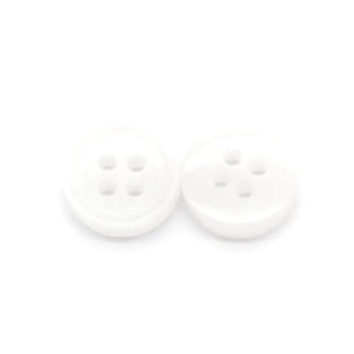 Harzknöpfe 13mm dekorative Knöpfe für Kleidungspullover Mantel, Weiß, 13mm 20pcs von AITIHYA