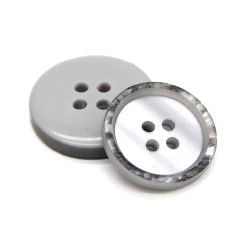 Harzknöpfe 4 Löcher Knöpfe Jacke Nähknöpfe, Grau, 20mm 20pcs Harzknöpfe 4 Löcher Knöpfe Jacke Nähknöpfe, Grau, 20mm 20pcs von AITIHYA
