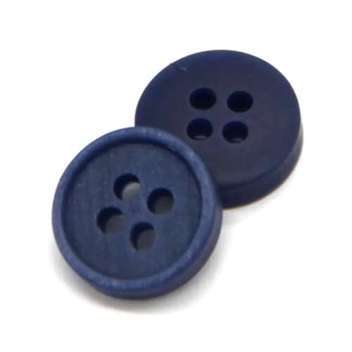 Harzknöpfe für Kleidungsdekorationen Knöpfe für Zahnspangen Hosen Hemden, Blau, 11mm 30pcs von AITIHYA
