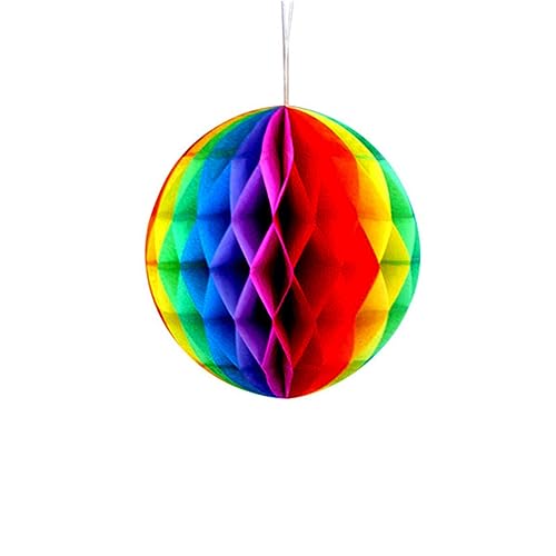 Papierwabenball-Laterne, Hochzeit, Kinder, Geburtstag, Dekoration, Dusche, Wabenball, Blumenball-Dekoration, mehrere Farben, 10,2 cm von AITIHYA