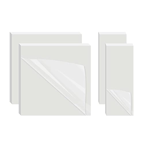 AiTodos® 200 Blatt Klare Haftnotizen [75 * 75-100 Blatt, 75 * 25-100 Blatt] Transparente Notizen, Wasserfeste Notizen, Wiederaufklebbare Notizen für Zuhause/Büro/Schule von AITODOS TA