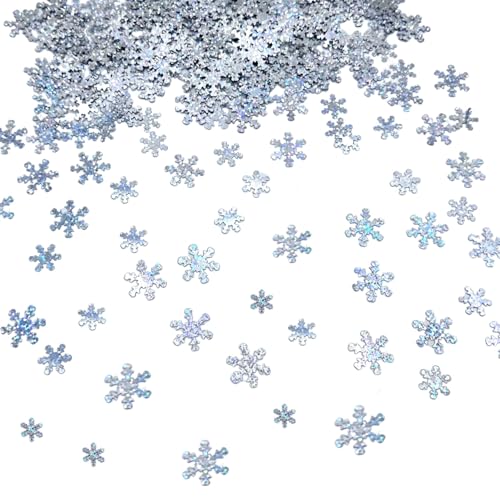 AIVEKE 700 Stück Schneeflocken-Konfetti – Weihnachts-Schneeflocken, silbernes Konfetti, Schneeflocken, Pailletten, Glitzerkonfetti, DIY, Konfetti, Winterurlaub, Weihnachten, Hochzeit, AIVEKE 700 Stück Schneeflocken-Konfetti – Weihnachts-Schneeflocken, silbernes Konfetti, Schneeflocken, Pailletten, Glitzerkonfetti, DIY, Konfetti, Winterurlaub, Weihnachten, Hochzeit, von AIVEKE