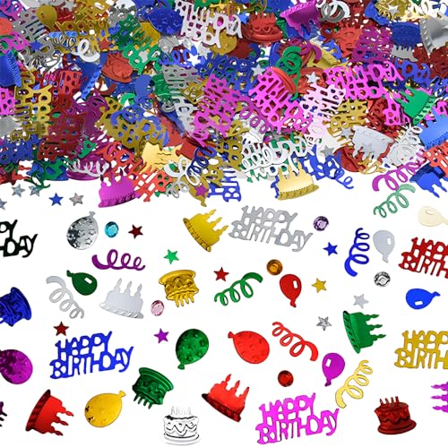 AIVEKE Konfetti Geburtstag Deko - Glitzer Happy Birthday Konfetti Partydekoration Geburtstag Streudeko Geburtstag Deko Tischdeko Geburtstagskonfetti AIVEKE Konfetti Geburtstag Deko - Glitzer Happy Birthday Konfetti Partydekoration Geburtstag Streudeko Geburtstag Deko Tischdeko Geburtstagskonfetti von AIVEKE